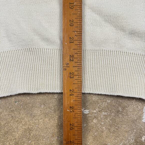 Vintage Robert Bruce Sweater Vest Men’s M Natural V-Neck 100% Orlon Acrylic‎ USA - Picture 8 of 8